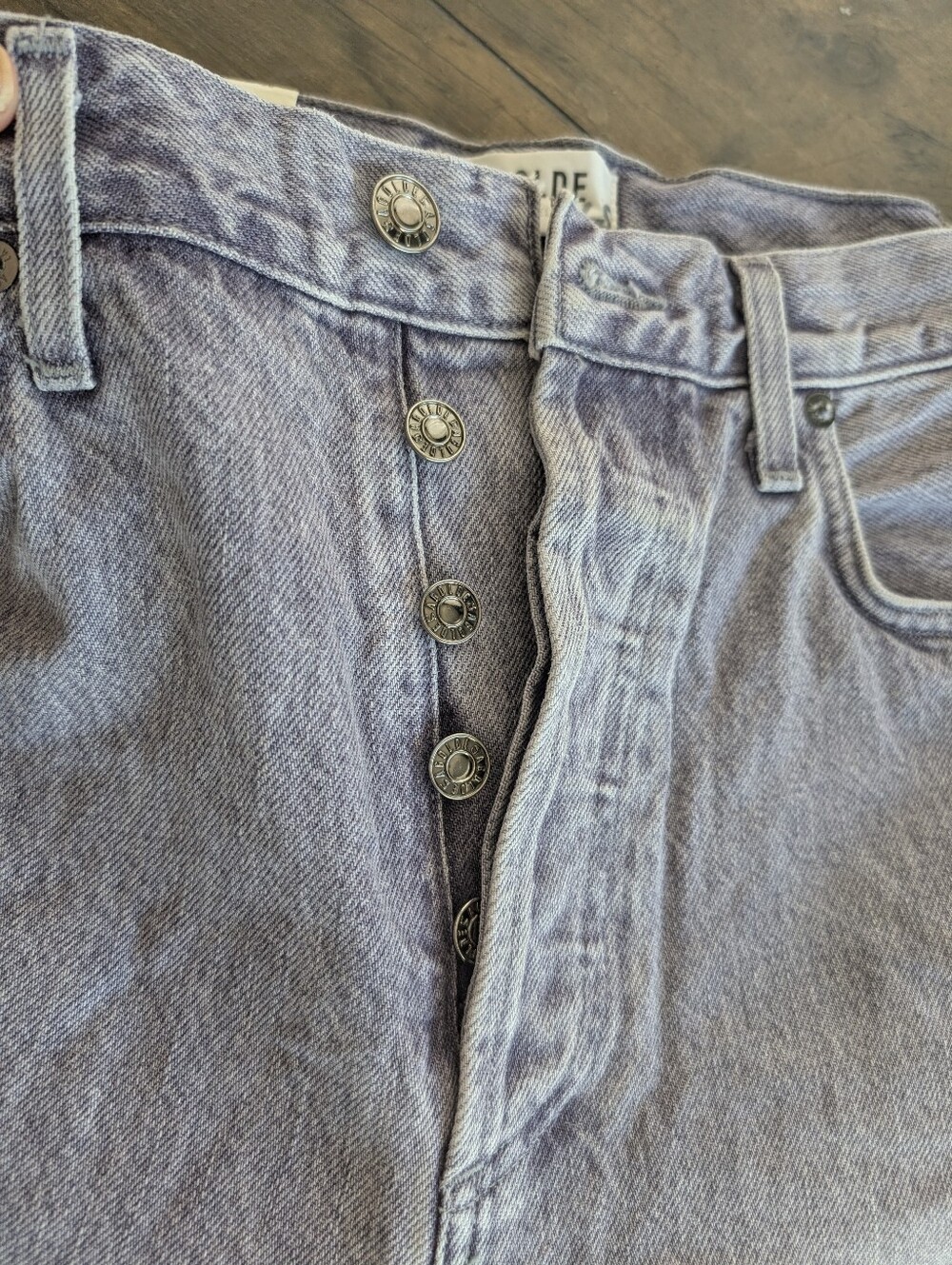 NWT AGOLDE 90'S PINCH WAIST BUTTON FLY Straight Leg Jeans - ASHBURRY SIZE 28 - Picture 10 of 12